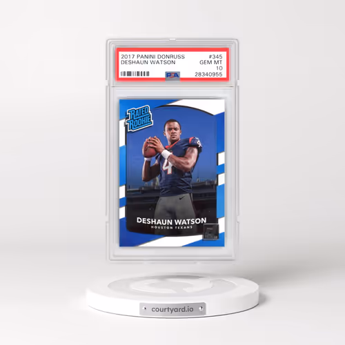 2017 Panini Donruss #345 Deshaun Watson (PSA 10 GEM MINT)