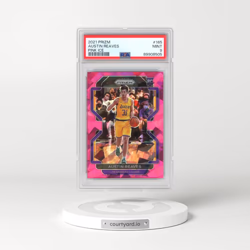 2021 Panini Prizm #165 Austin Reaves - Pink Ice (PSA 9 MINT)