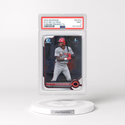 2022 Bowman Chrome Prospects #BCP50 Elly de La Cruz (PSA 9 MINT)