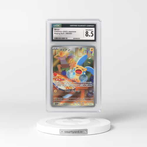 2023 Raging Surf #066/062 Minun - Holo (CGC 8.5 NM-MT+)