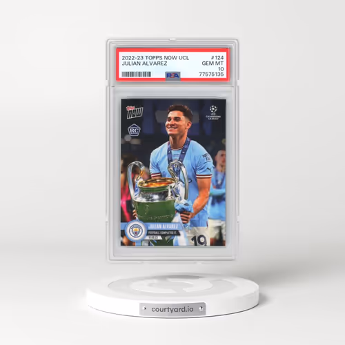 2022 Topps Now UEFA Champions League #124 Julian Alvarez (PSA 10 GEM MINT)