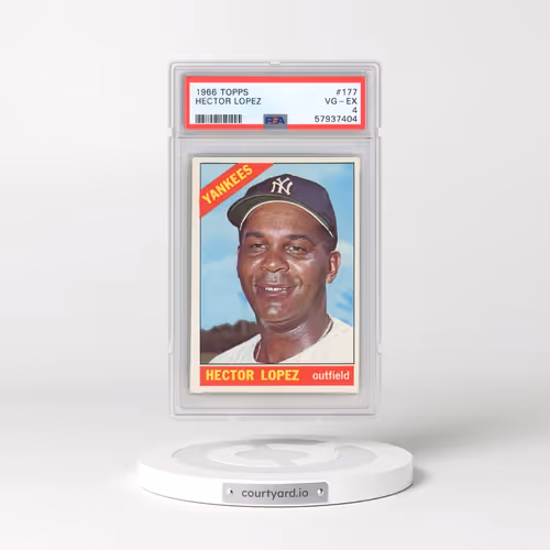 1966 Topps #177 Hector Lopez (PSA 4 VG-EX)