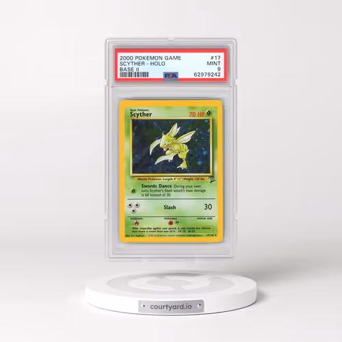 2000 Pokémon Game Base II #17 Scyther - Holo (PSA 9 MINT)