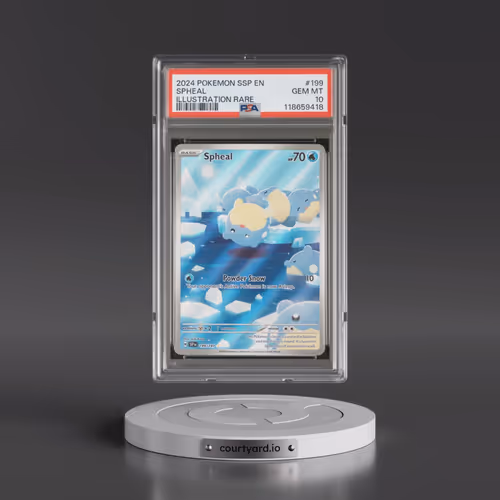 2024 Pokémon Ssp EN-Surging Sparks #199 Spheal - Illustration Rare (PSA 10 GEM MINT)