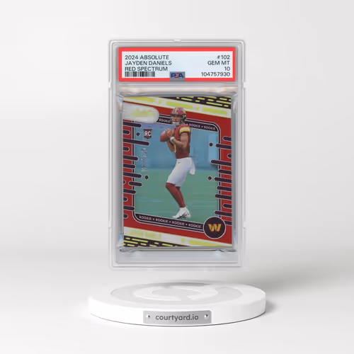 2024 Panini Absolute #102 Jayden Daniels - Red Spectrum (PSA 10 GEM MINT)