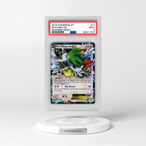 2015 Pokémon XY Roaring Skies #77 Shaymin EX - Holo (PSA 9 MINT)