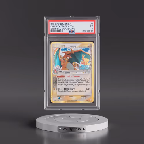 2006 Pokémon EX Crystal Guardians #4 Charizard - Reverse Foil (PSA 1 PR)