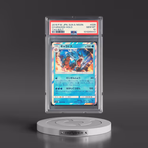 2018 Pokémon Sun & Moon Tag Bolt #028 Gyarados - Holo (PSA 10 GEM MINT)