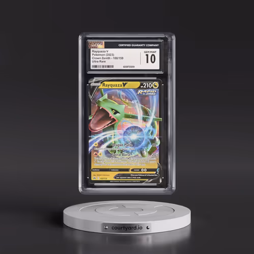 2023 Crown Zenith #100/159 Rayquaza V - Holo (CGC 10 GEM MINT)