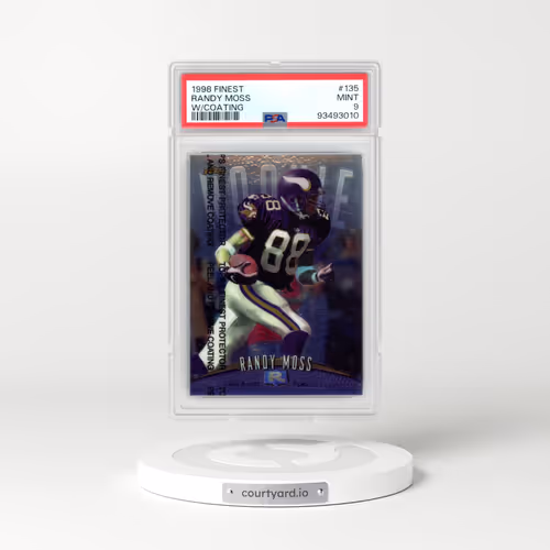 1998 Finest #135 Randy Moss - w/Coating (PSA 9 MINT)