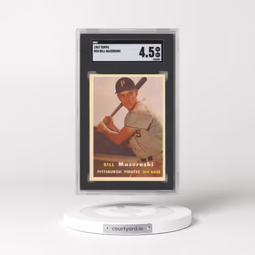 1957 Topps #24 Bill Mazeroski (SGC 4.5 VG-EX+)