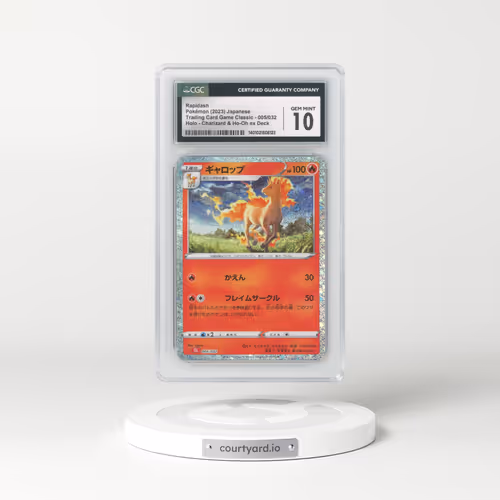 2023 Trading Card Game Classic - CLF, CLL, CLK #005/032 Rapidash - Charizard & Ho-Oh ex Deck - CLL Holo (CGC 10 GEM MINT)