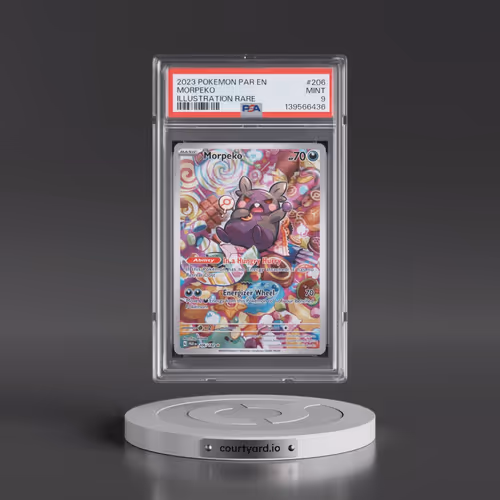 2023 Pokémon Par EN-Paradox Rift #206 Morpeko - Illustration Rare (PSA 9 MINT)