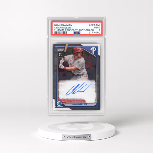 2024 Bowman Chrome Prospect Autographs #CPAAMI Aidan Miller (PSA 9 MINT)