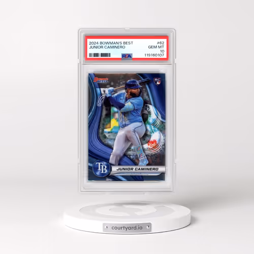 2024 Bowman's Best #62 Junior Caminero (PSA 10 GEM MINT)