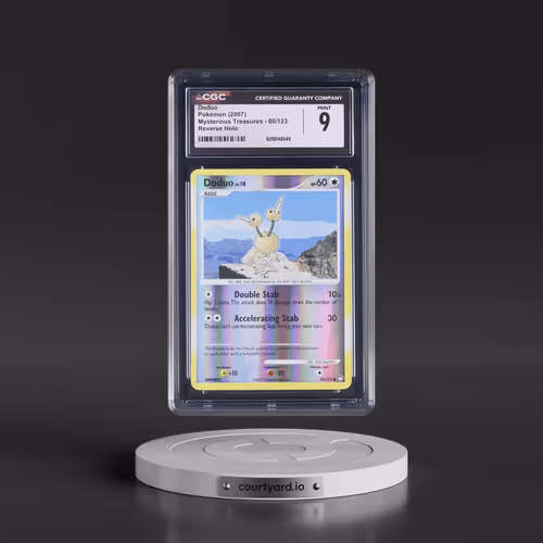 2007 Mysterious Treasures #80/123 Doduo - Reverse Holo (CGC 9 MINT)