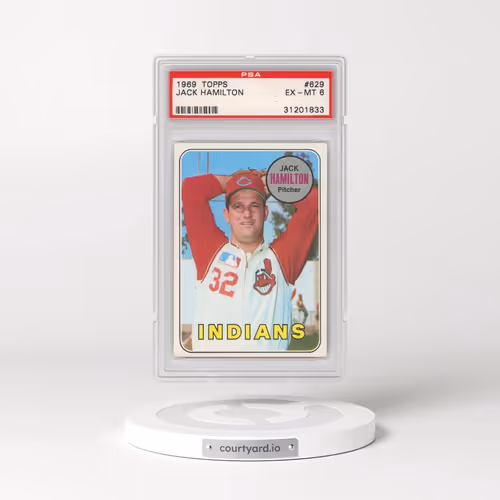 1969 Topps #629 Jack Hamilton (PSA 6 EX-MT)