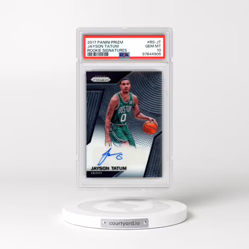 2017 Panini Prizm Rookie Signatures #RS-JT Jayson Tatum (PSA 10 GEM MINT)
