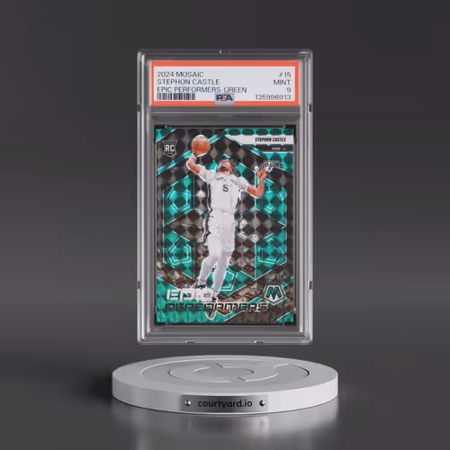 2024 Panini Mosaic Epic Performers #15 Stephon Castle - Green (PSA 9 MINT)