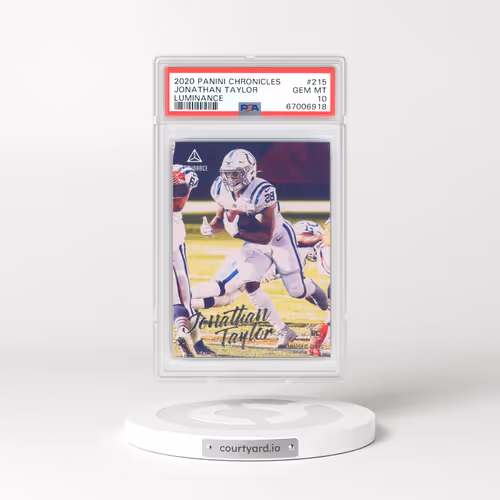 2020 Panini Chronicles Luminance #215 Jonathan Taylor (PSA 10 GEM MINT)