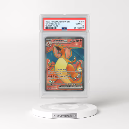 2023 Pokémon Mew EN-151 #183 Charizard EX - Holo Ultra Rare (PSA 10 GEM MINT)