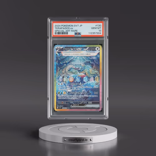 2024 Pokémon SV7-Stellar Miracle #130 Terapagos EX - Holo Special Art Rare (PSA 10 GEM MINT)