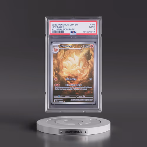 2023 Pokémon Obf EN-Obsidian Flames #199 Ninetales - Illustration Rare (PSA 9 MINT)
