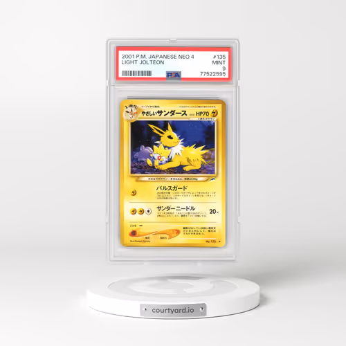 2001 Pokémon Neo 4 #135 Light Jolteon (PSA 9 MINT)