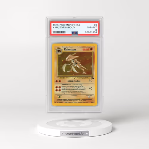 1999 Pokémon Fossil #9 Kabutops - Holo (PSA 8 NM-MT)