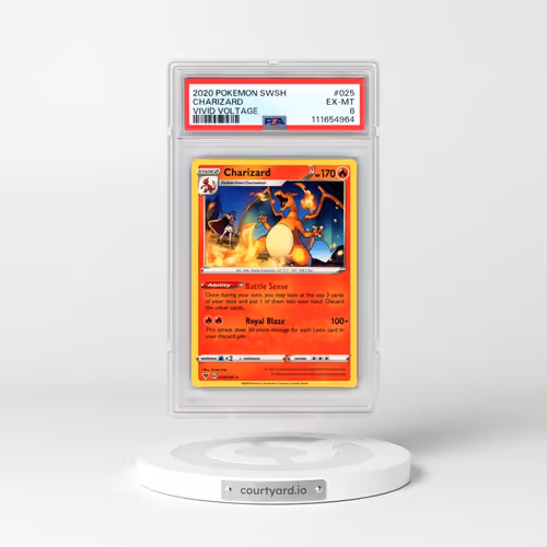 2020 Pokémon Sword & Shield Vivid Voltage #025 Charizard (PSA 6 EX-MT)