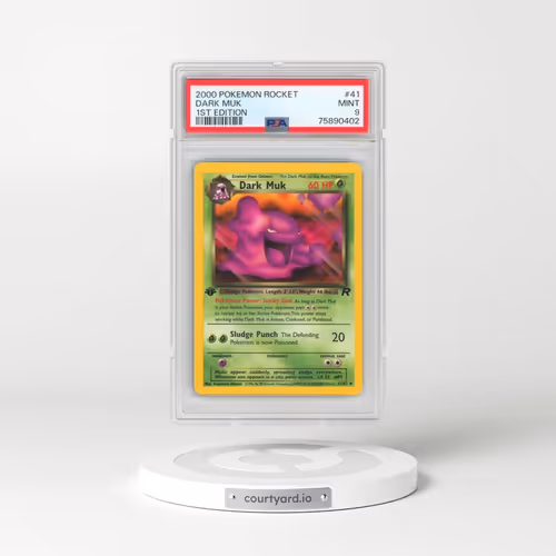 2000 Pokémon Rocket #41 Dark Muk - 1st Edition (PSA 9 MINT)