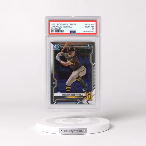 2021 Bowman Draft #BDC119 Jackson Merrill - Chrome (PSA 10 GEM MINT)