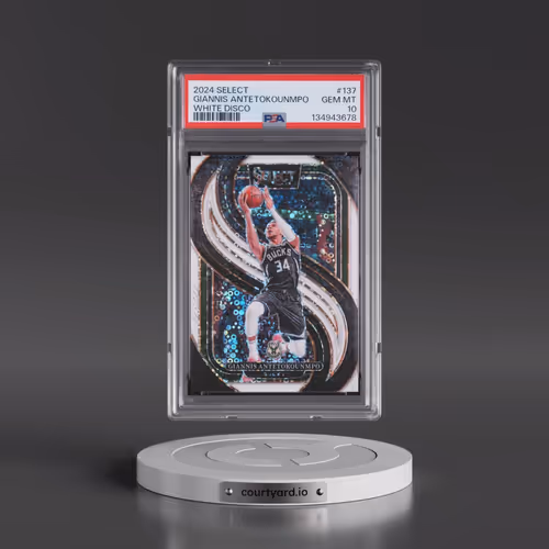2024 Panini Select #137 Giannis Antetokounmpo - White Disco (PSA 10 GEM MINT)