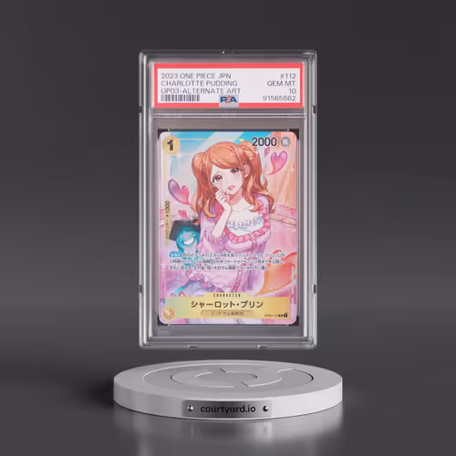 2023 One Piece Japanese OP03-Pillars of Strength #112 Charlotte Pudding - Alternate Art (PSA 10 GEM