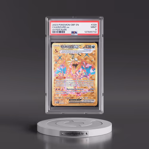 2023 Pokémon Obf EN-Obsidian Flames #228 Charizard EX - Holo Hyper Rare (PSA 9 MINT)