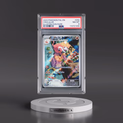 2023 Pokémon Pal EN-Paldea Evolved #202 Crocalor - Illustration Rare (PSA 8 NM-MT)