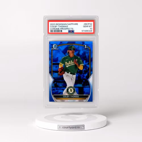 2023 Bowman Sapphire Edition Chrome Prospects #BCP32 Colby Thomas (PSA 10 GEM MINT)