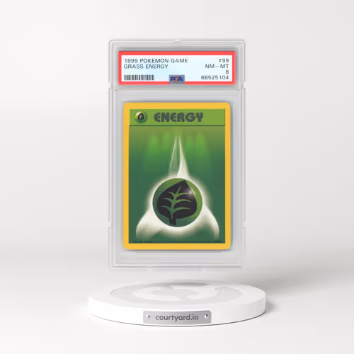1999 Pokémon Game #99 Grass Energy (PSA 8 NM-MT)