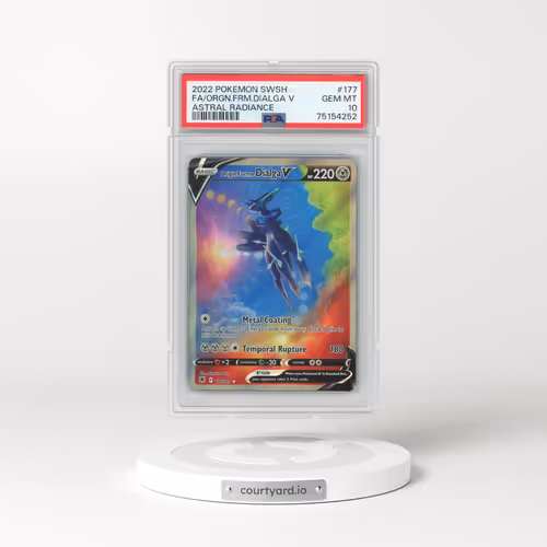 2022 Pokémon Sword & Shield Astral Radiance #177 Origin Forme Dialga V - Holo Full Art (PSA 10 GEM MINT)