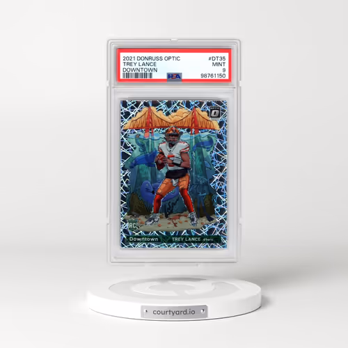 2021 Panini Donruss Optic Downtown #DT35 Trey Lance (PSA 9 MINT)