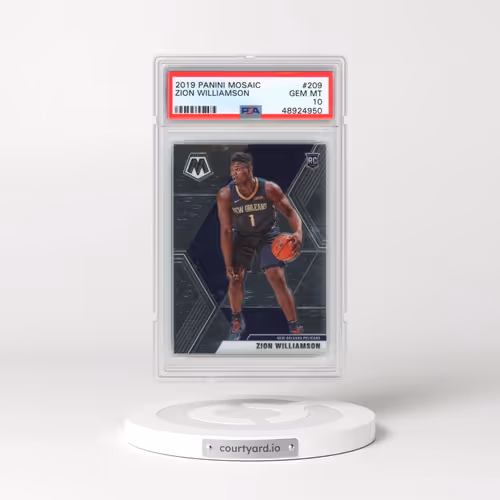 2019 Panini Mosaic #209 Zion Williamson (PSA 10 GEM MINT)
