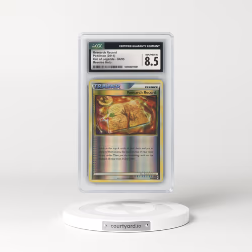 2011 Call of Legends #84/95 Research Record - Reverse Holo (CGC 8.5 NM-MT+)