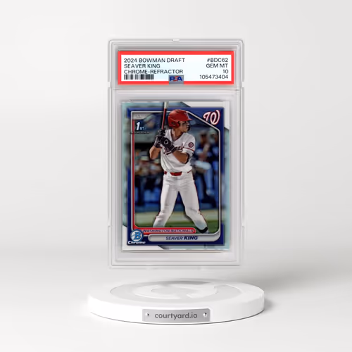 2024 Bowman Draft #BDC62 Seaver King - Chrome-Refractor (PSA 10 GEM MINT)
