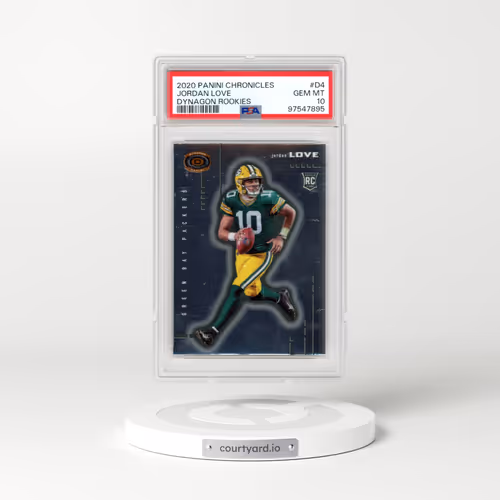 2020 Panini Chronicles Dynagon Rookies #D4 Jordan Love (PSA 10 GEM MINT)