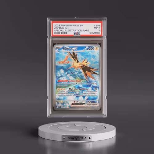 2023 Pokémon Mew EN-151 #202 Zapdos EX - Holo Special Illustration Rare (PSA 9 MINT)