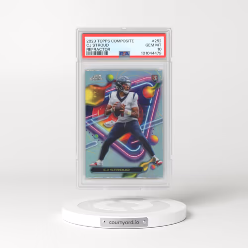 2023 Topps Composite #252 CJ Stroud - Refractor (PSA 10 GEM MINT)
