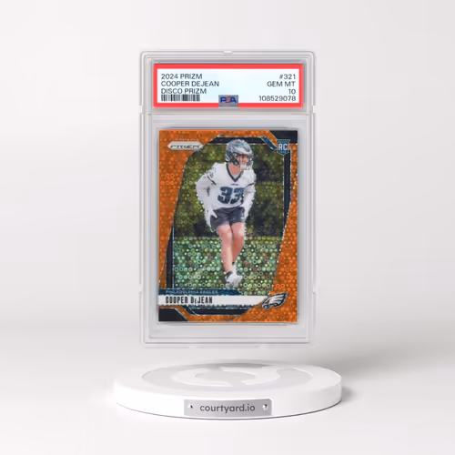 2024 Panini Prizm #321 Cooper Dejean - Disco Prizm (PSA 10 GEM MINT)