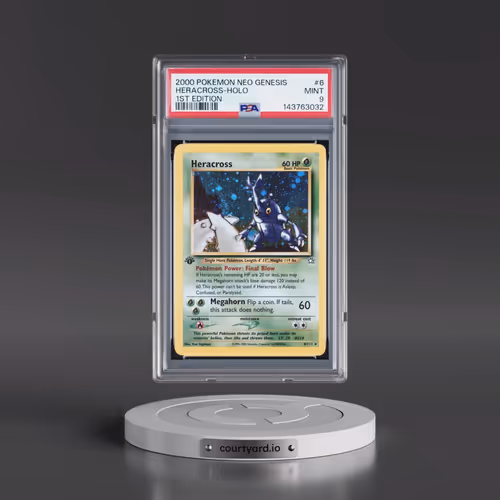 2000 Pokémon Neo Genesis #6 Heracross - 1st Edition Holo (PSA 9 MINT)