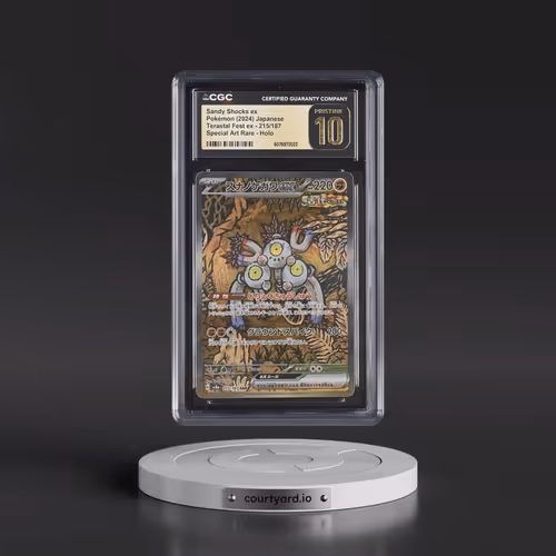 2024 Pokémon Sv8a-Terastal Fest EX #215 Sandy Shocks EX - Holo Special Art Rare (CGC 10 PRISTINE)