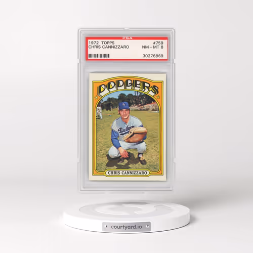 1972 Topps #759 Chris Cannizzaro (PSA 8 NM-MT)